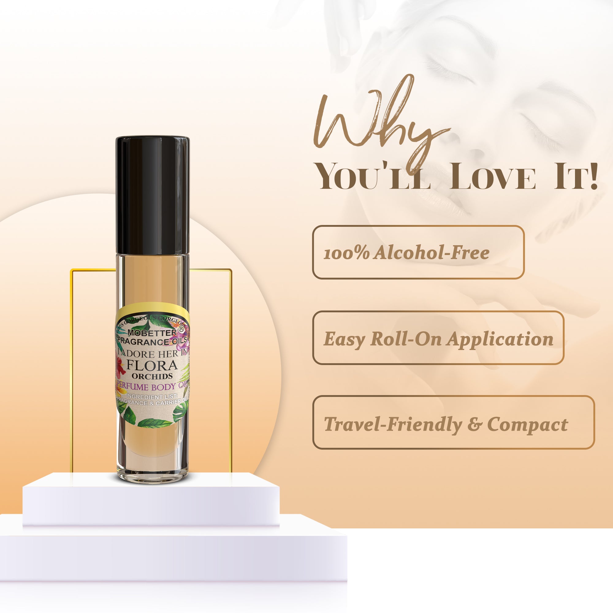 Image of I Adore Her In Flora Orchids Perfume Body Oil