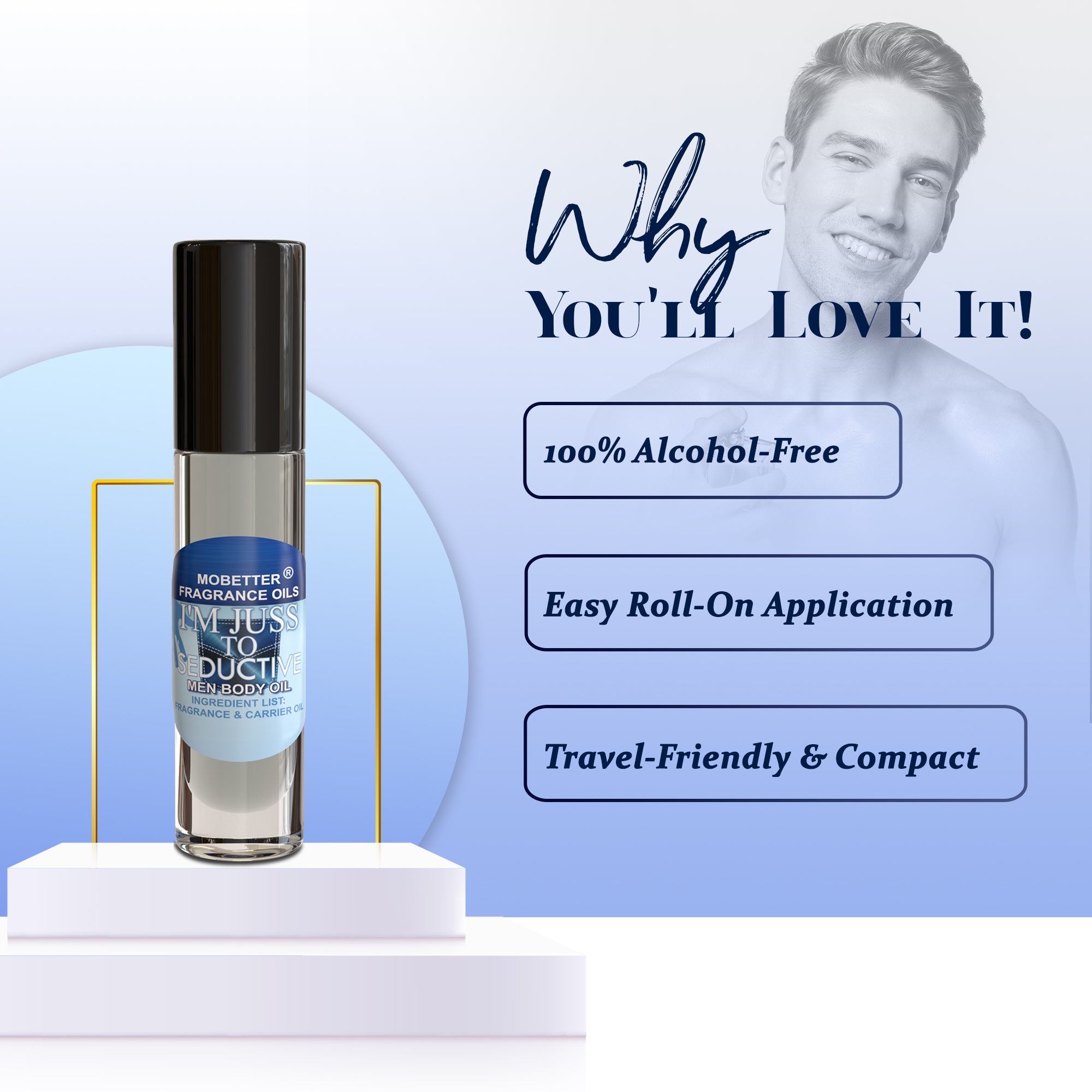 Image of I'm Juss To Seductive Men Perfume Body Oil