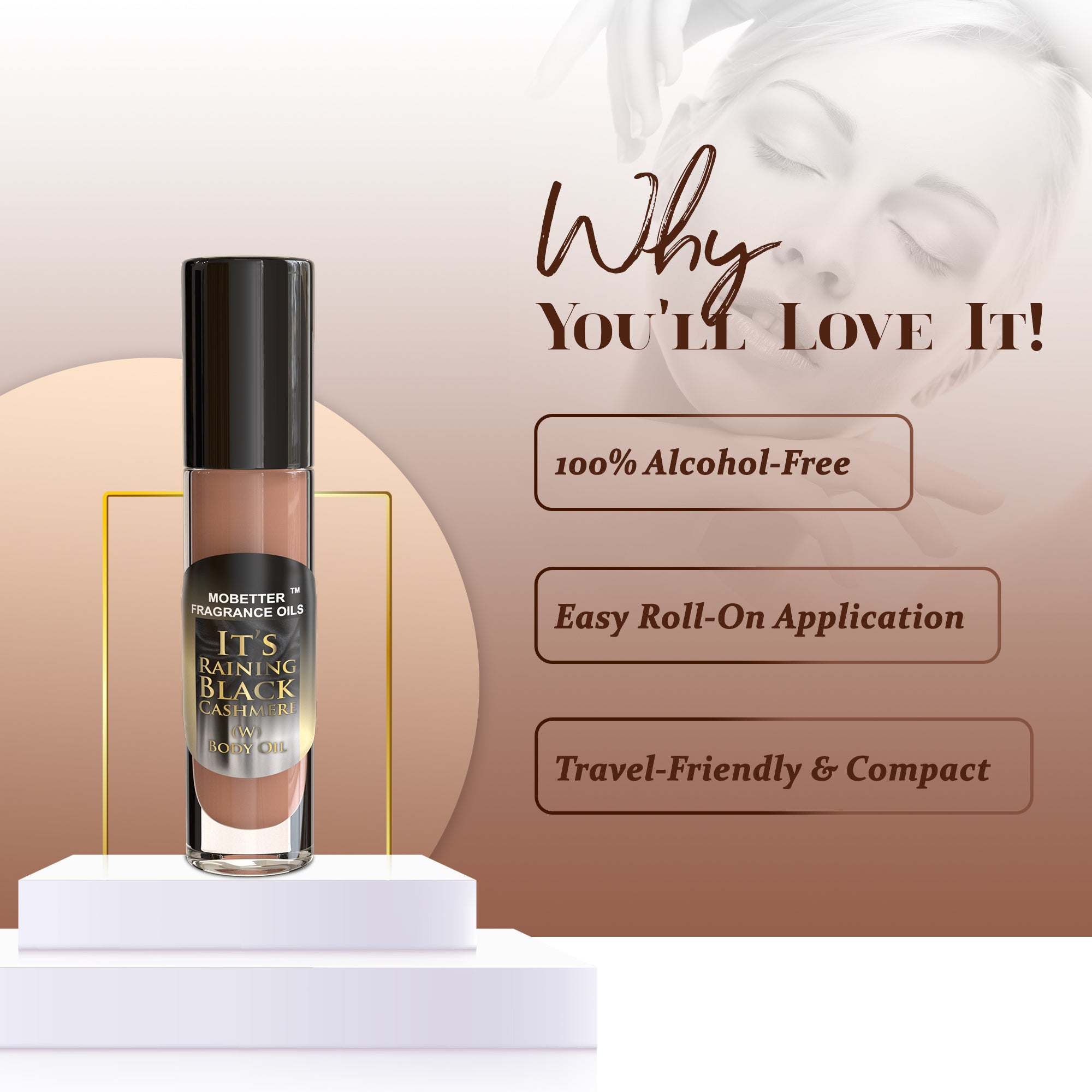 Image of It's Raining Black Cashmere Perfume Body Oil