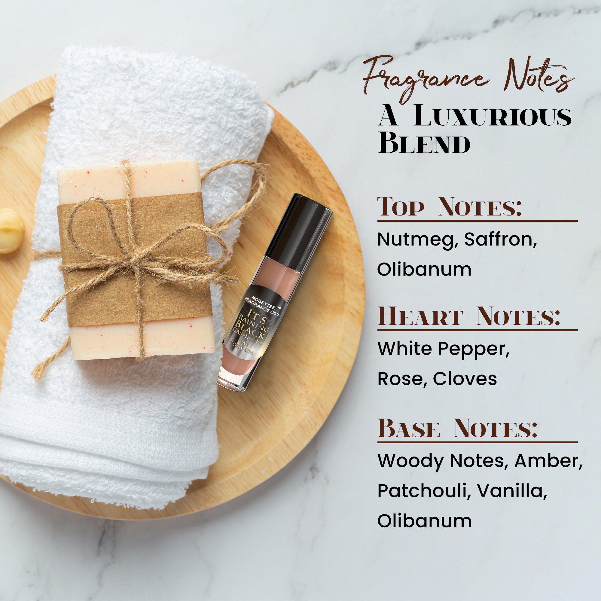 Image of It's Raining Black Cashmere Perfume Body Oil