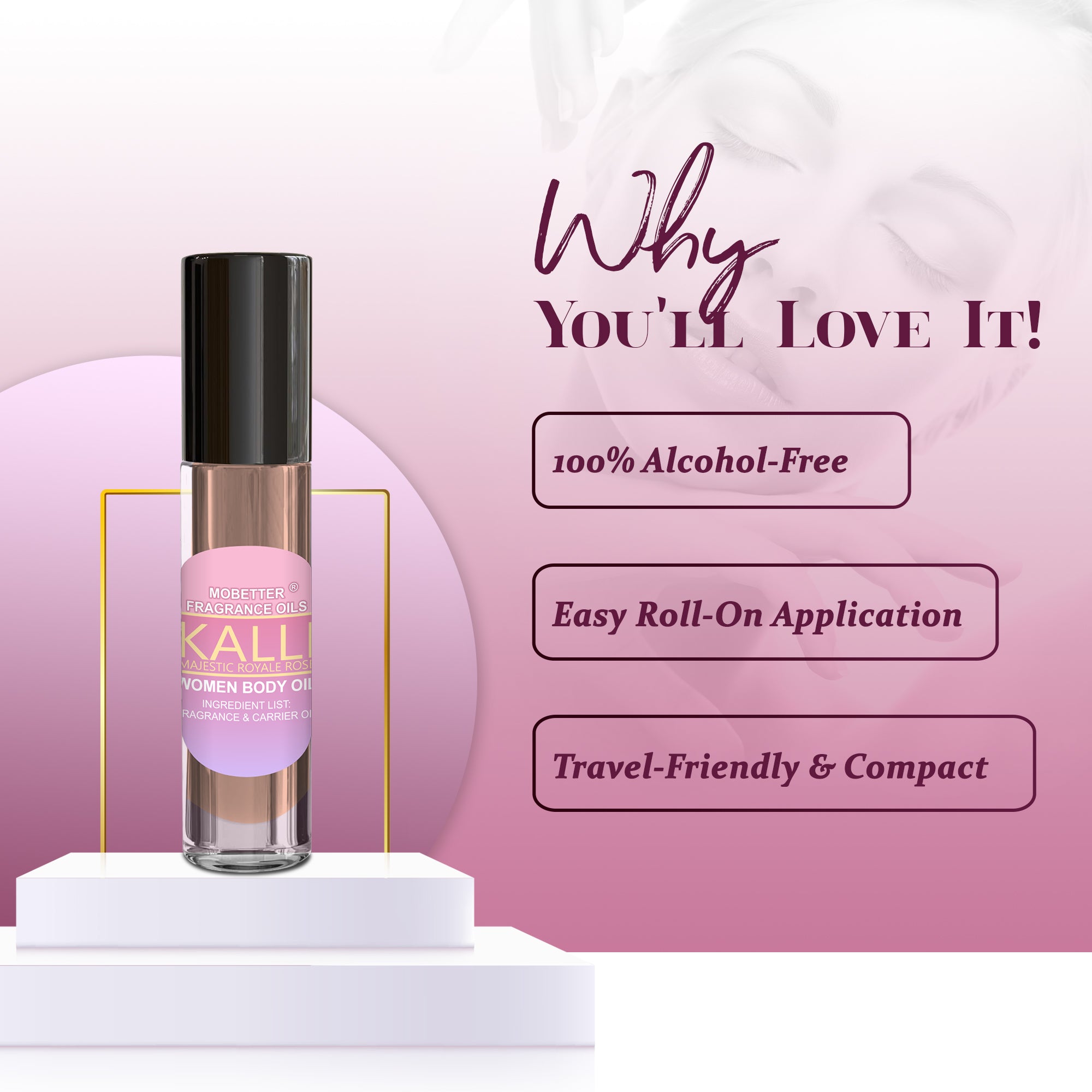 Image of Kalli Majestic Royale Rose Perfume Body Oil