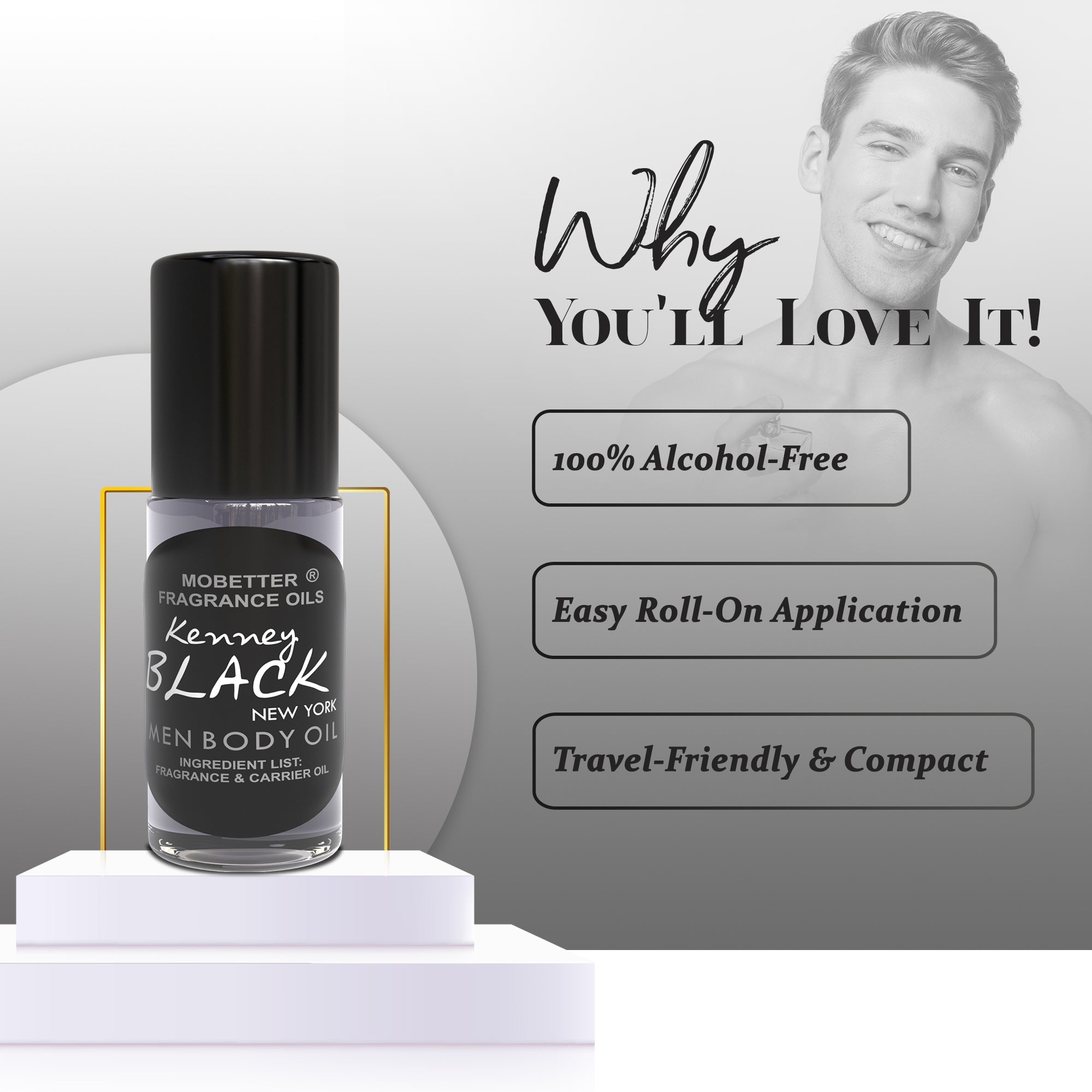 Image of Kenney Black New York 1 Oz Perfume Body Oil