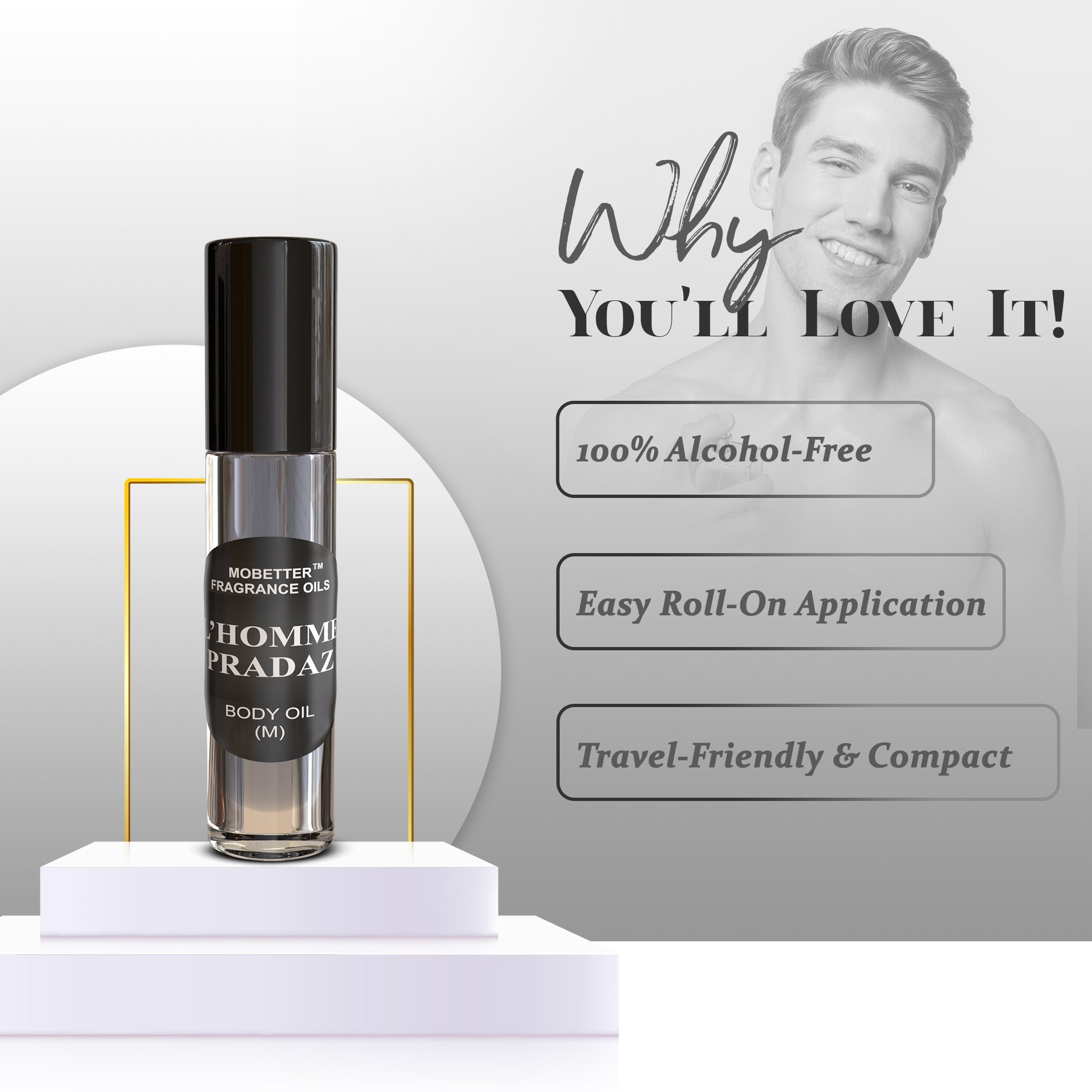 Image of L'Homme Pradaz Cologne Perfume Body Oil