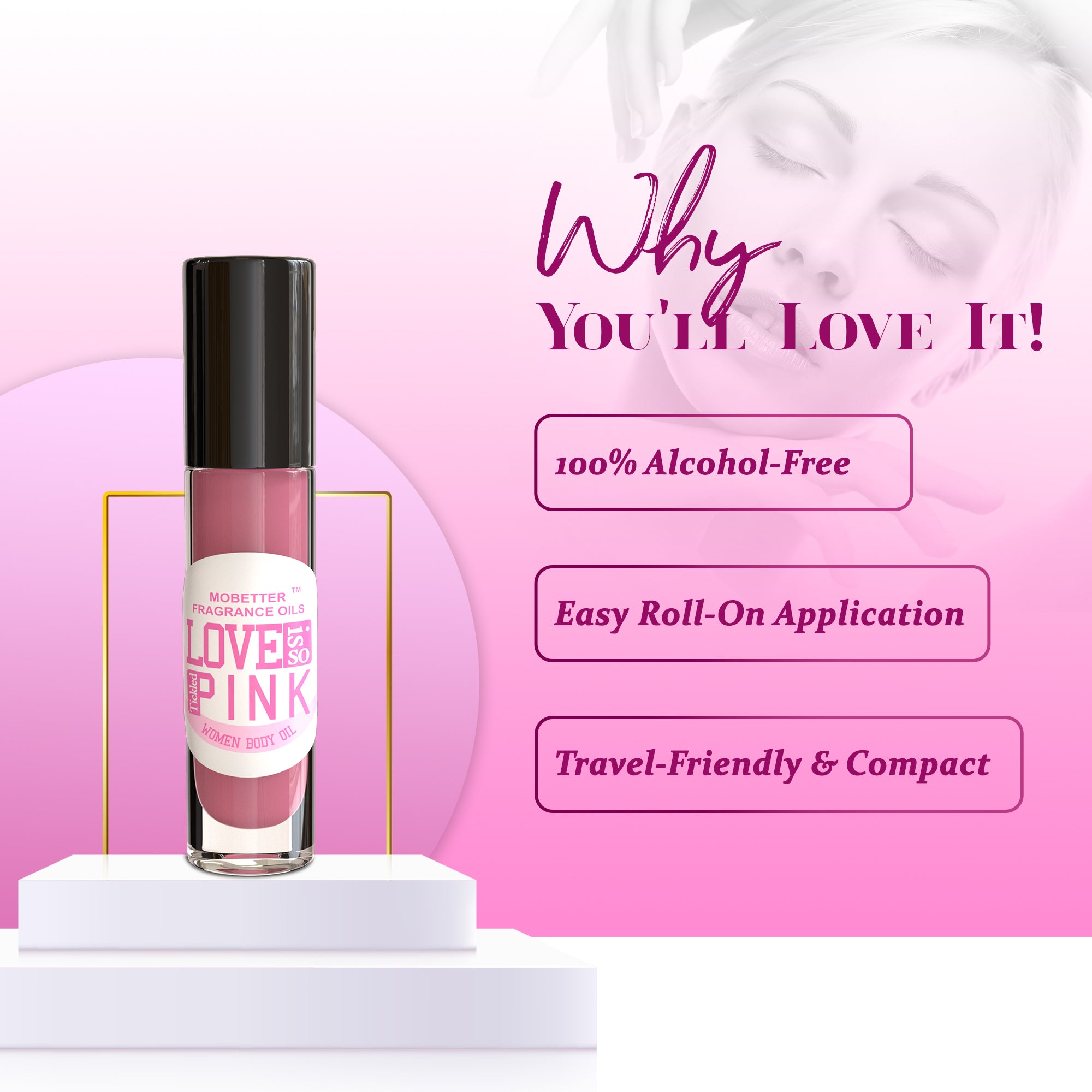 Image of Love is So Tickled Pink Perfume Body Oil