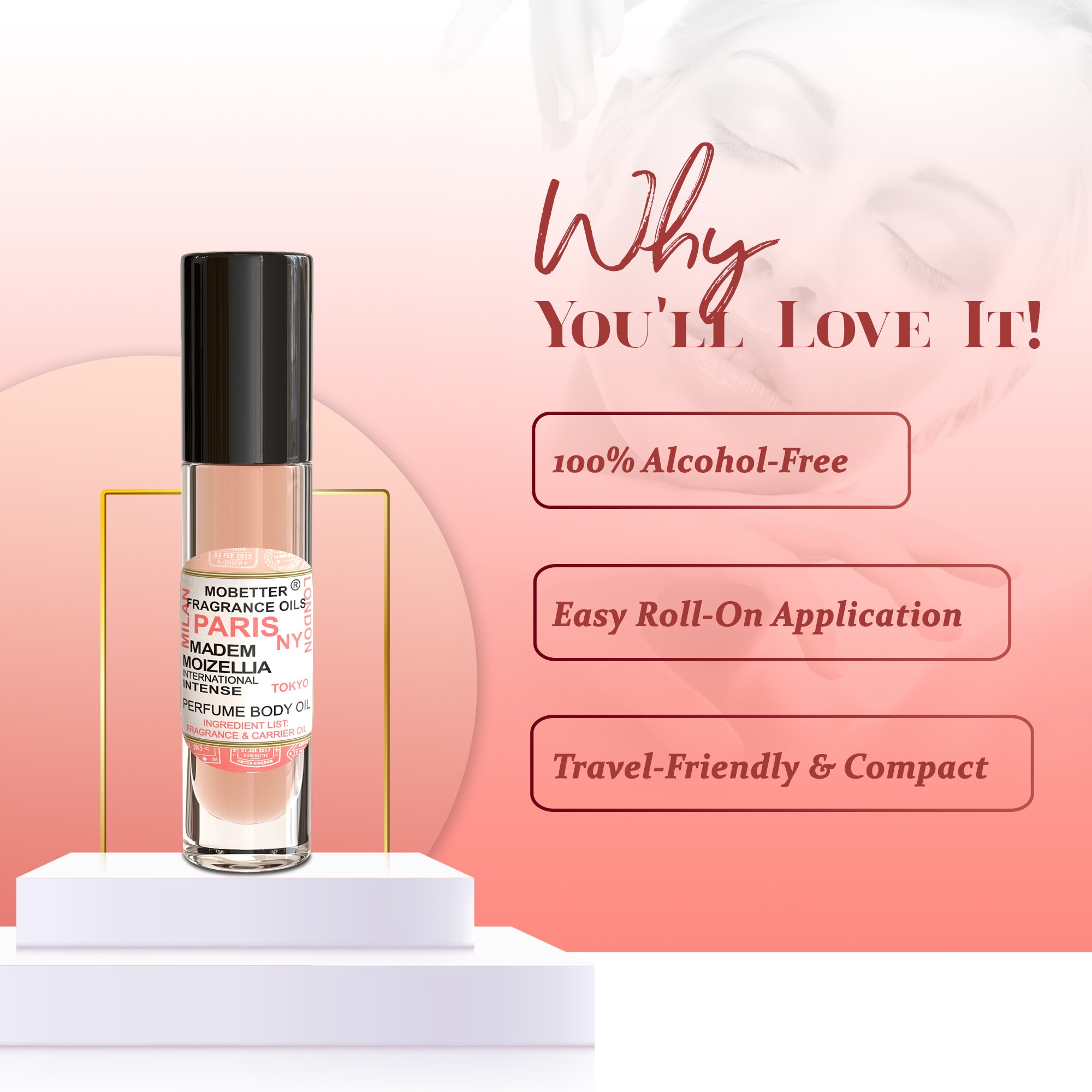 Image of Madem Moizellia International Intense Perfume Body Oil