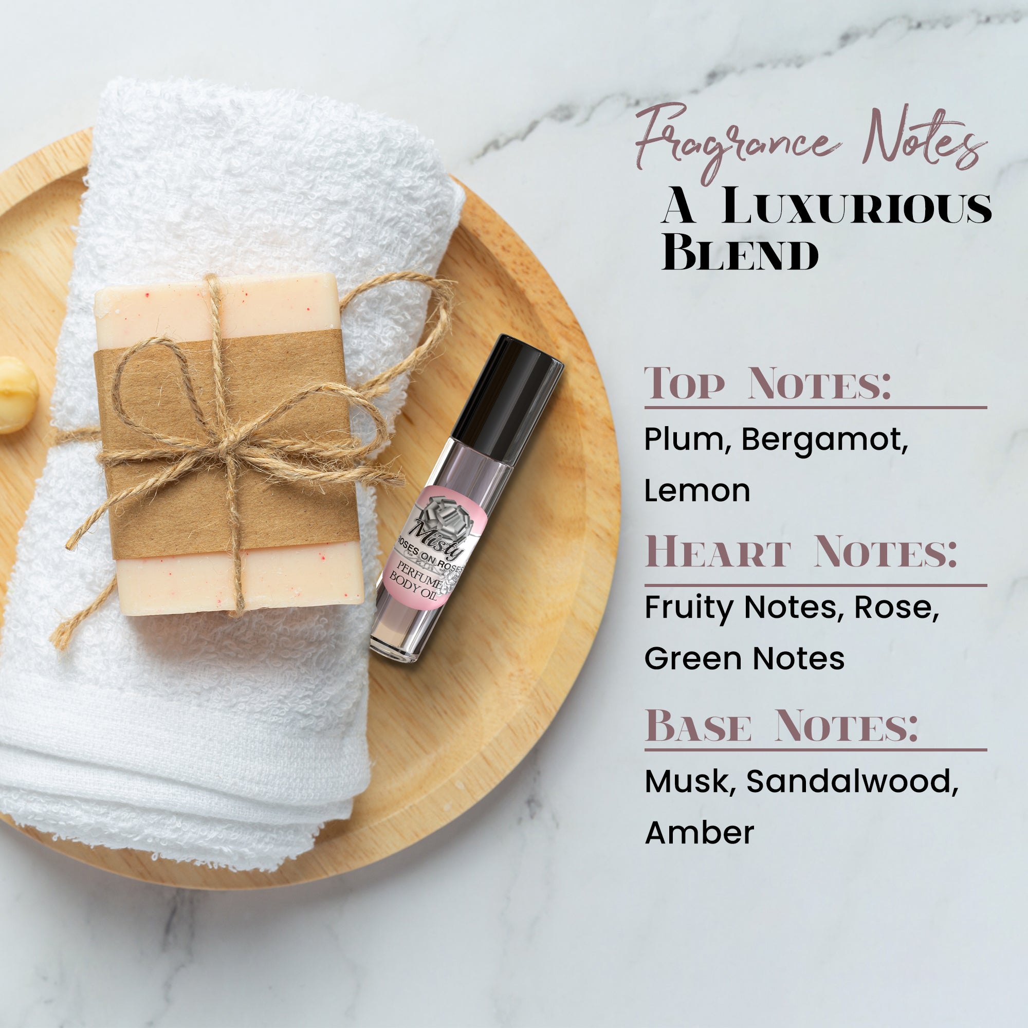 Image of Misty Roses On Roses Perfume Body Oil