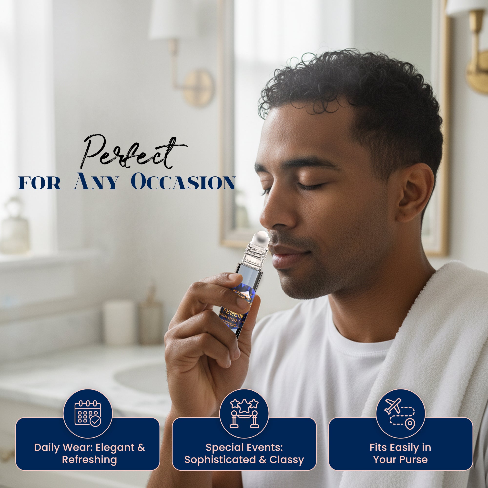 Image of Mr Dylan Blue Feelin Perfume Body Oil
