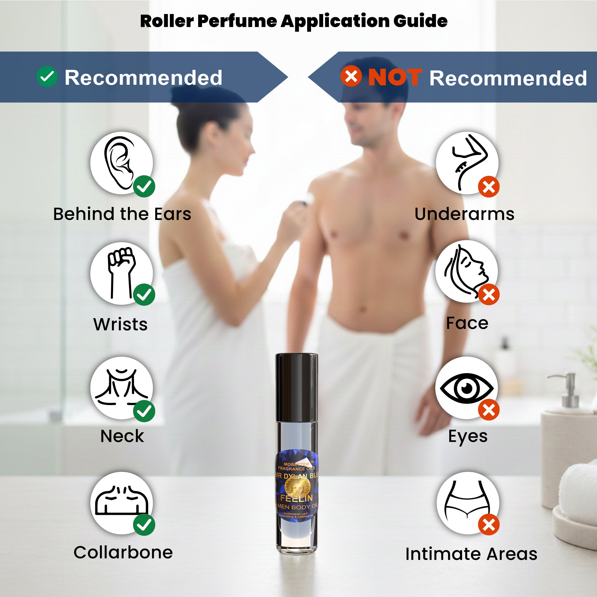 Image of Mr Dylan Blue Feelin Perfume Body Oil