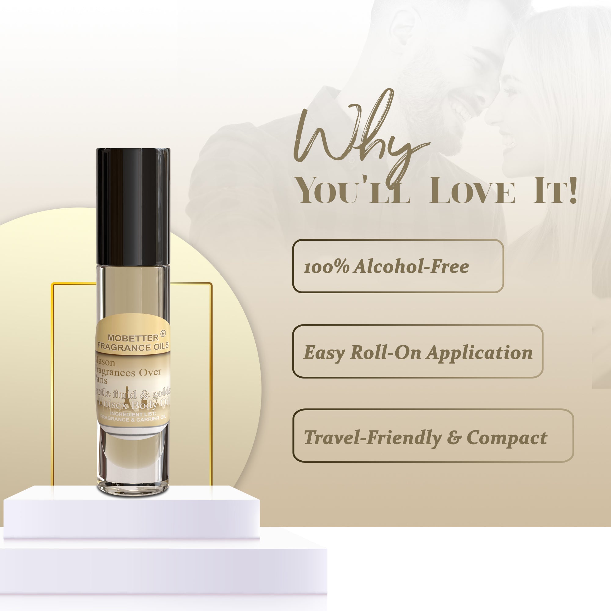 Image of Over Paris Gentle Fluid & Golden Perfume Body Oil