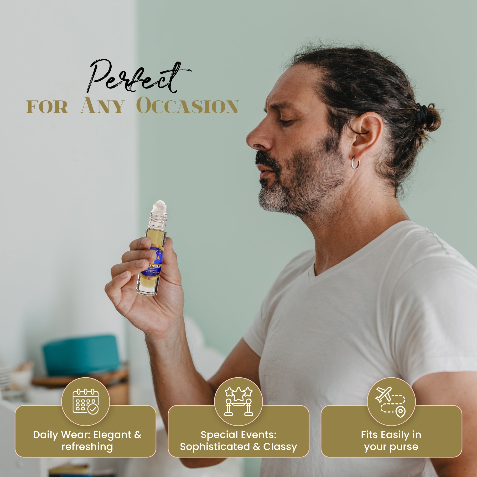 Image of Pola Blue Gold Blend Perfume Body Oil