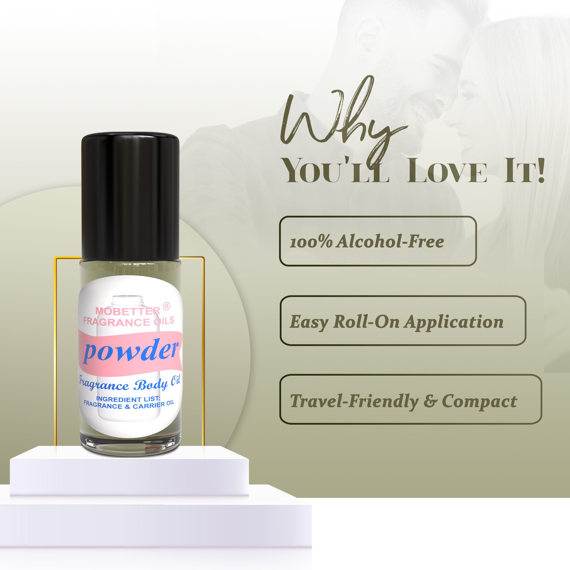 Image of Powder 1 Oz Perfume Body Oil