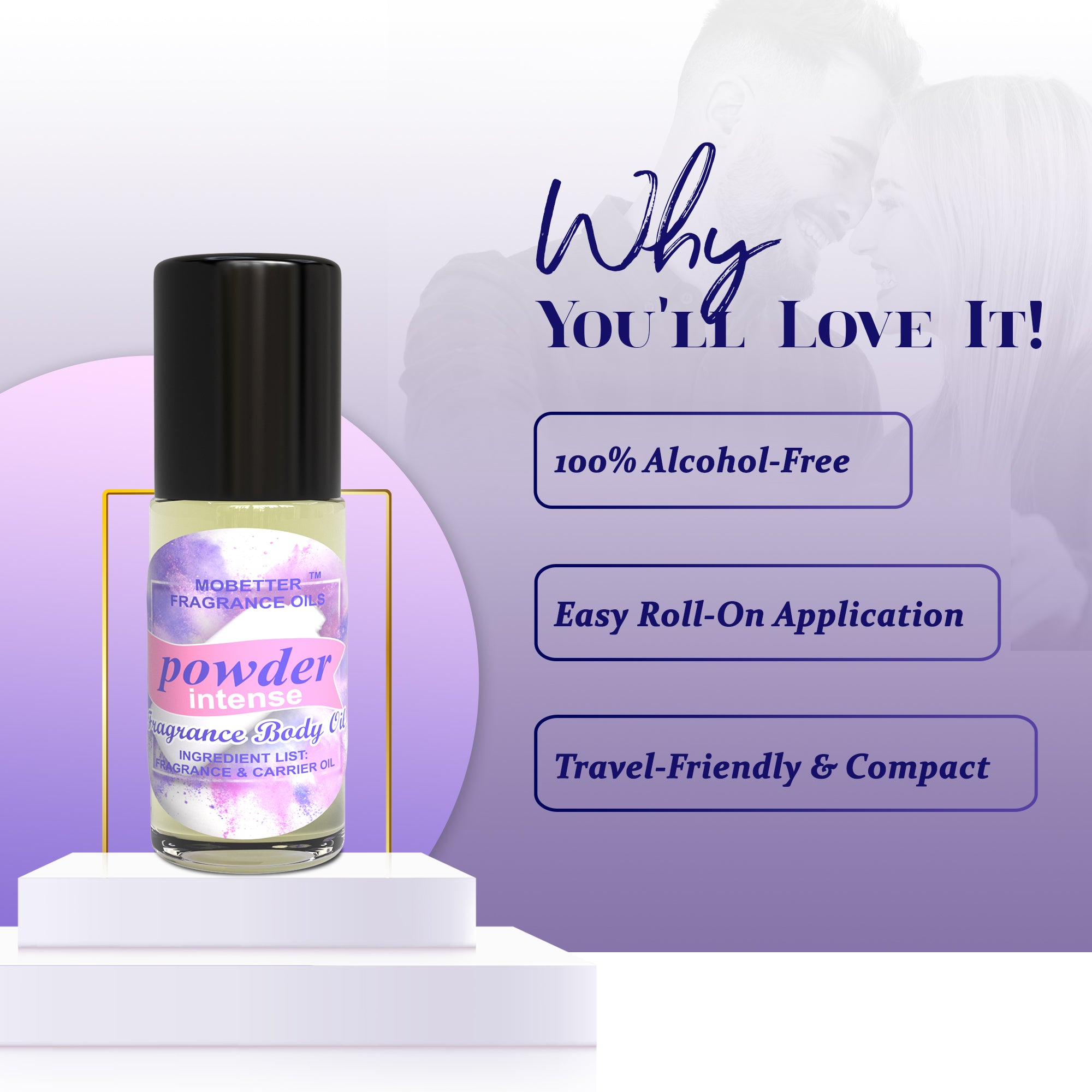 Image of Powder Intense 1 Oz Perfume Body Oil