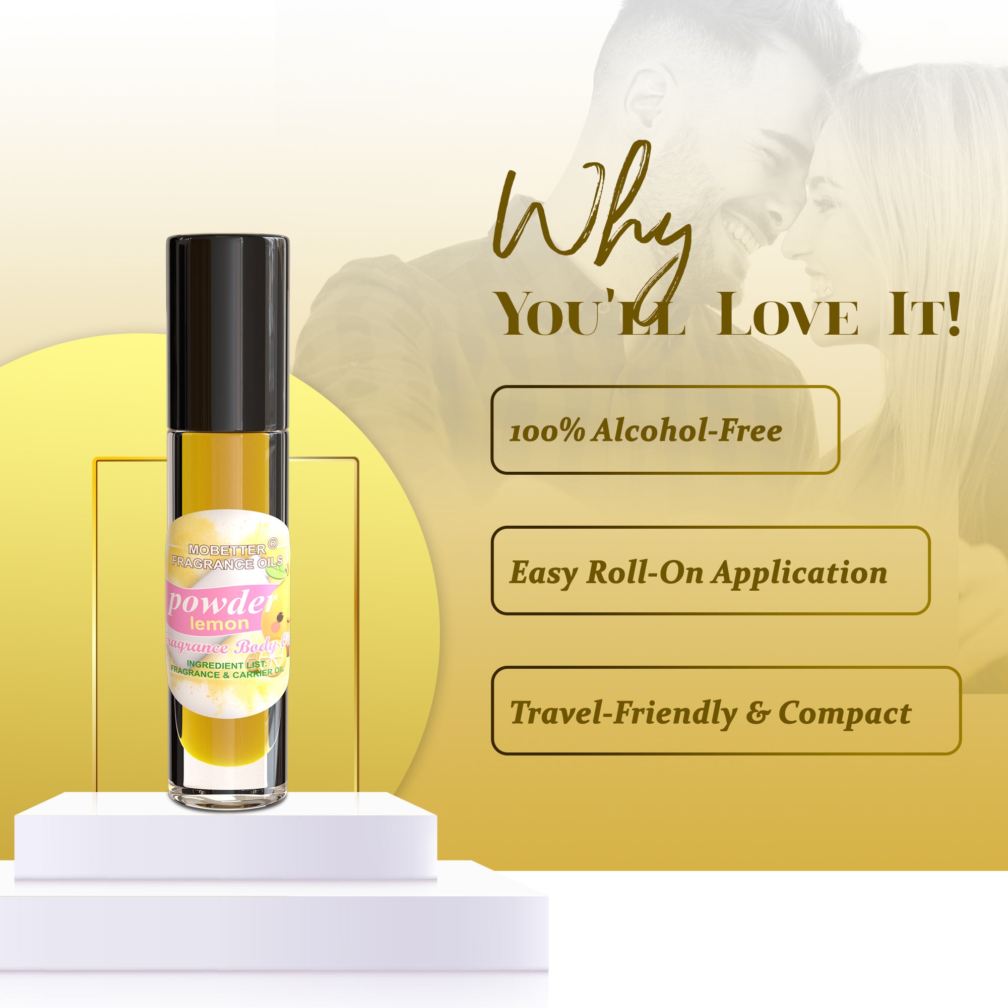 Image of Powder Lemon Perfume Body Oil