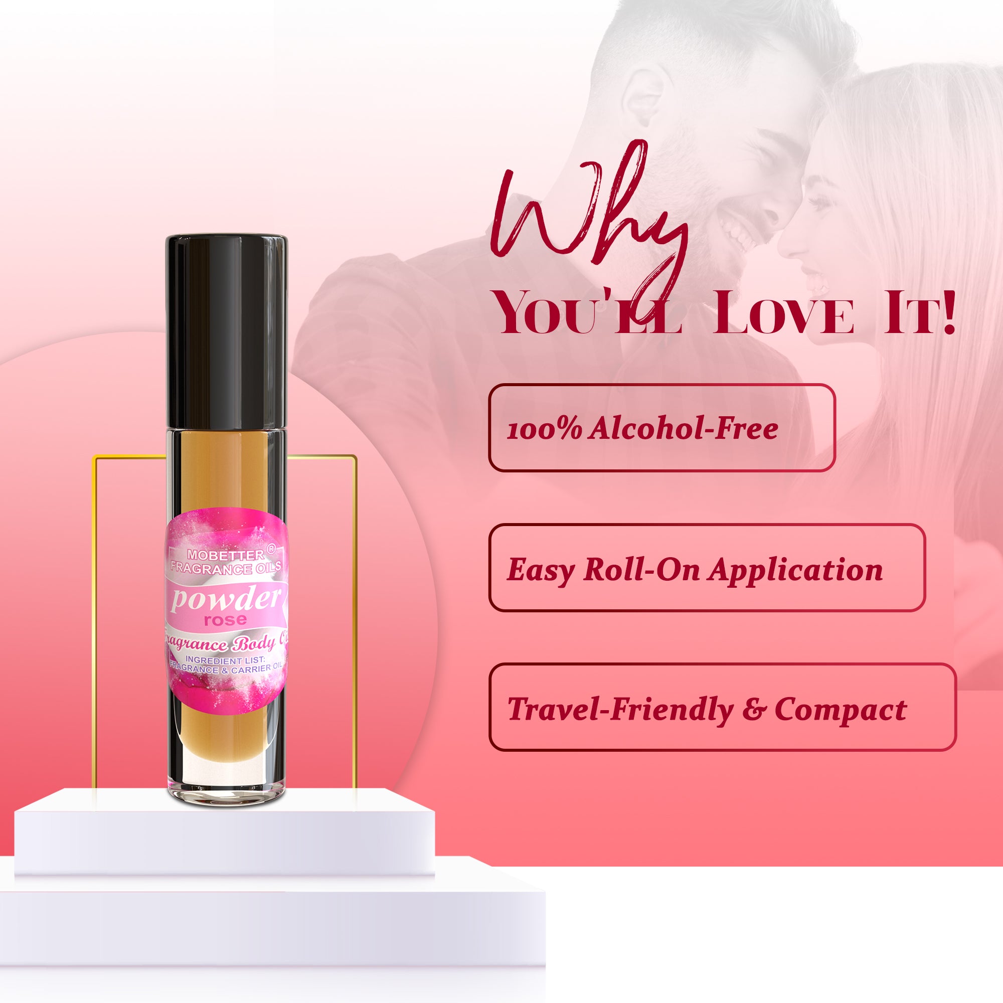 Image of Powder Rose Perfume Body Oil