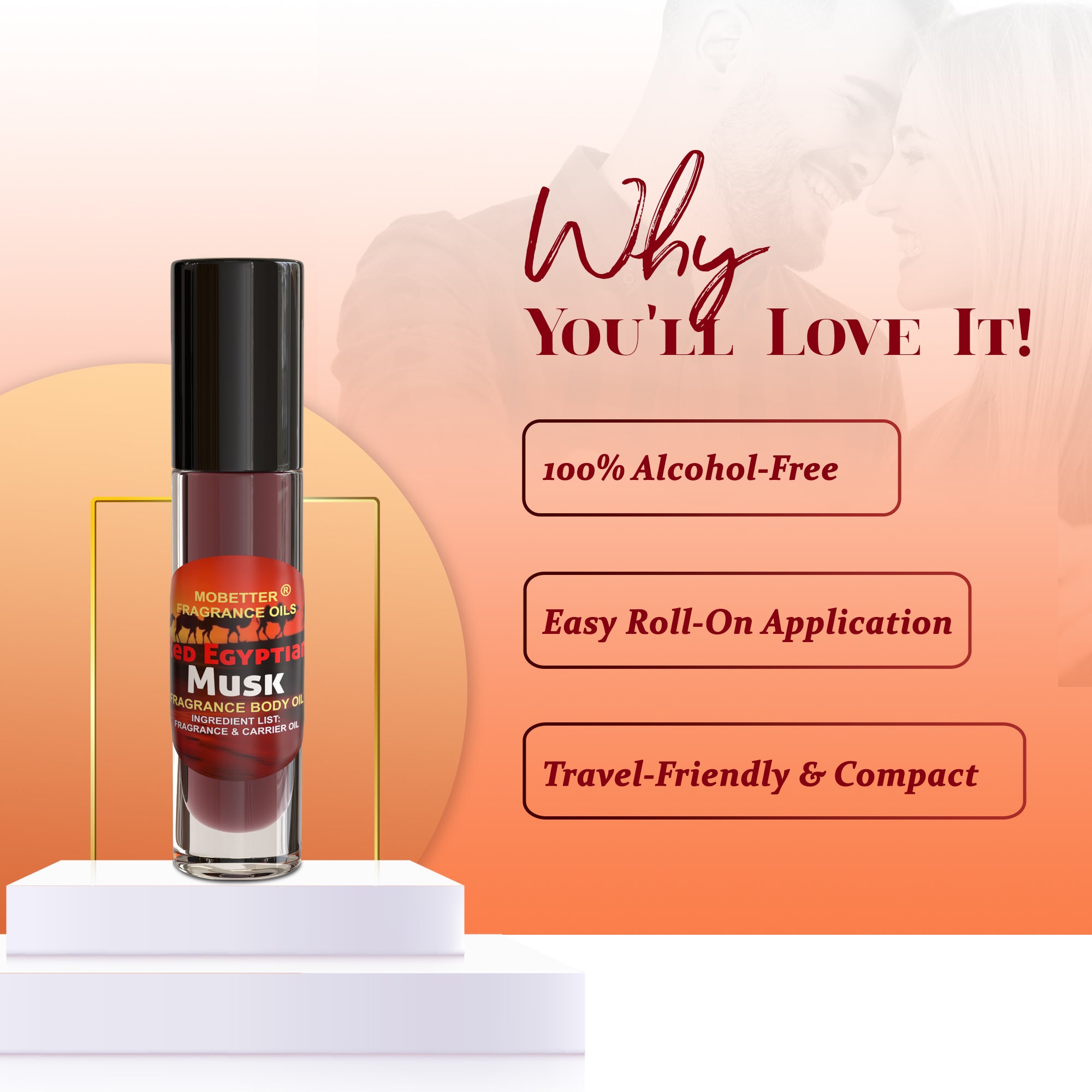 Image of Red Egyptian Musk Perfume Body Oil