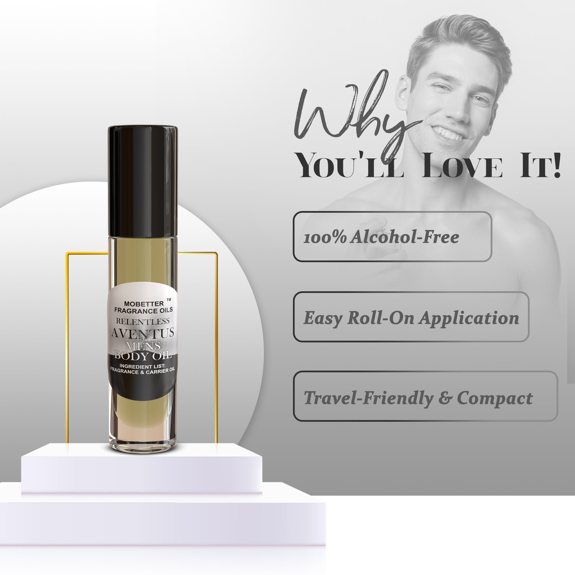 Image of Relentless Aventus Perfume Body Oil