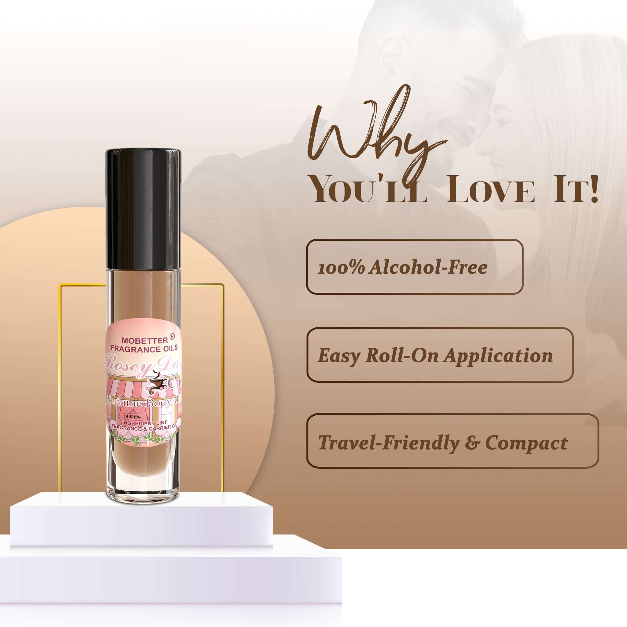 Image of Rosey Day Cafe Perfume Body Oil