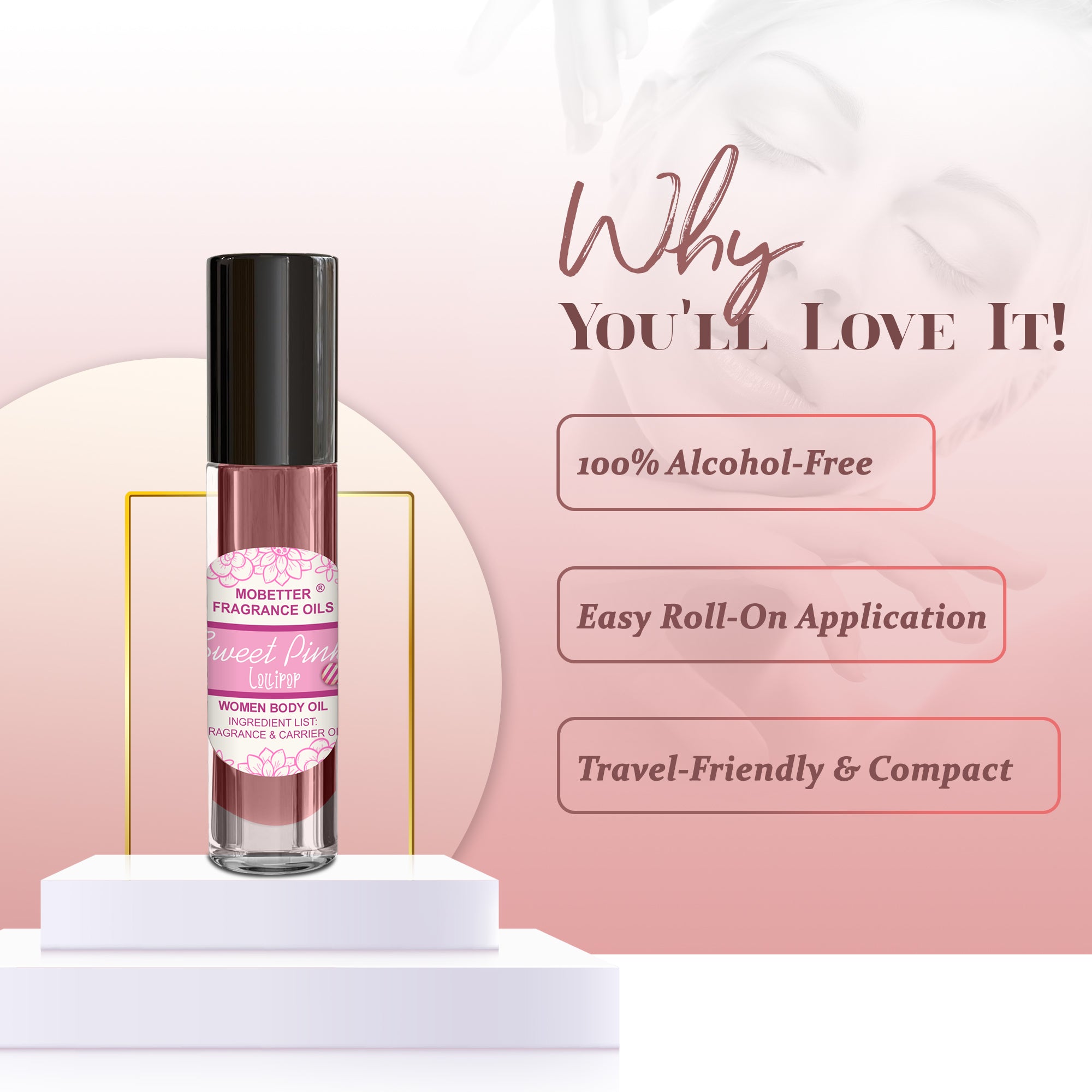 Image of Sweet Pink Lollipop Perfume Body Oil