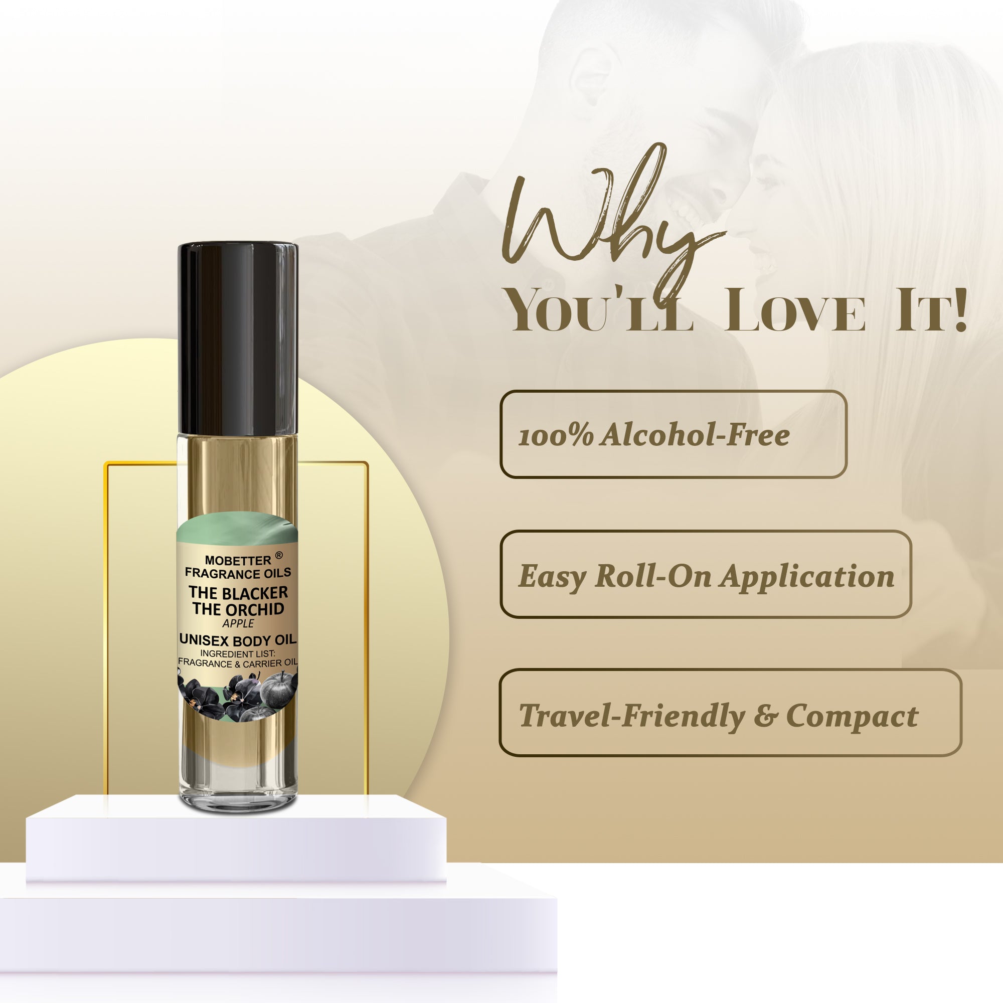 Image of The Blacker The Orchid Apple Perfume Body Oil