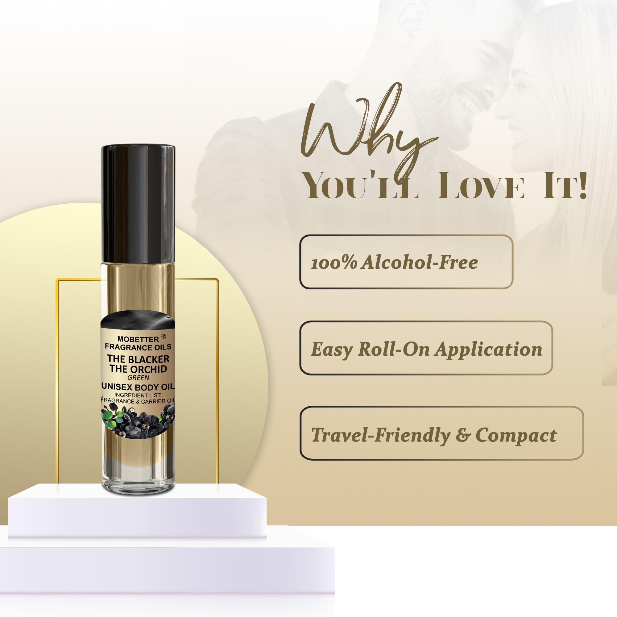 Image of The Blacker The Orchid Green Perfume Body Oil