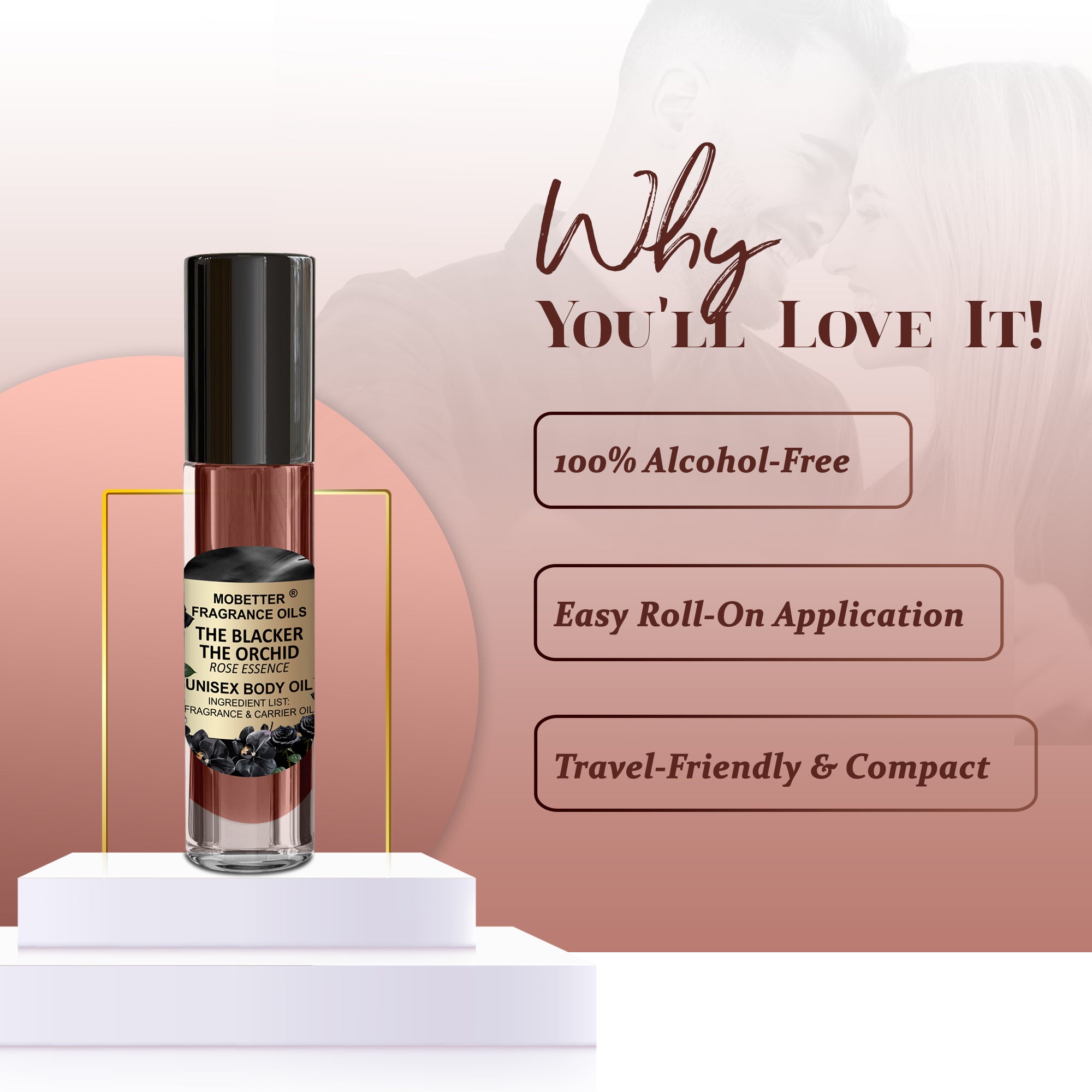 Image of The Blacker The Orchid Rose Essence Perfume Body Oil