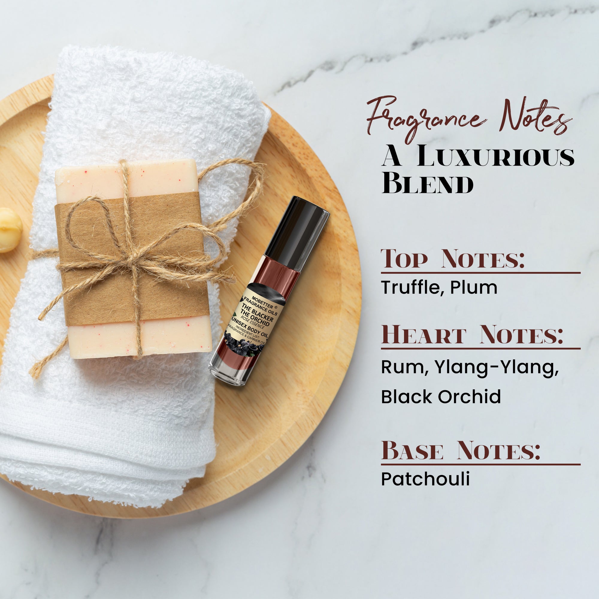 Image of The Blacker The Orchid Rose Essence Perfume Body Oil
