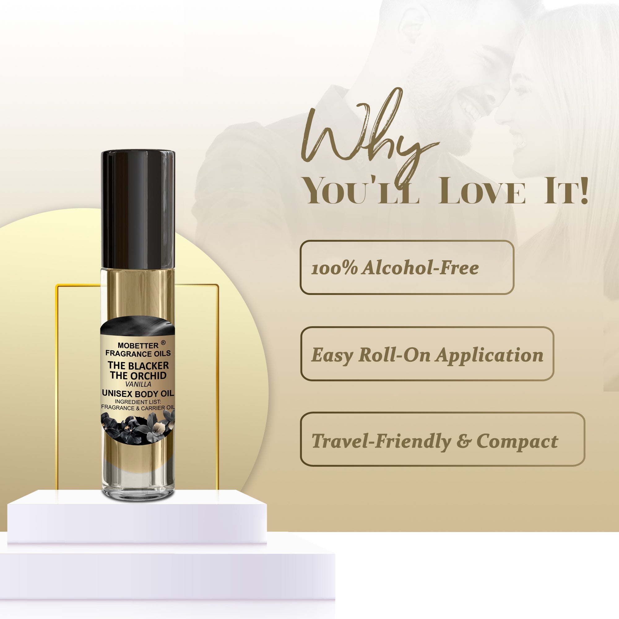 Image of The Blacker The Orchid Vanilla Perfume Body Oil