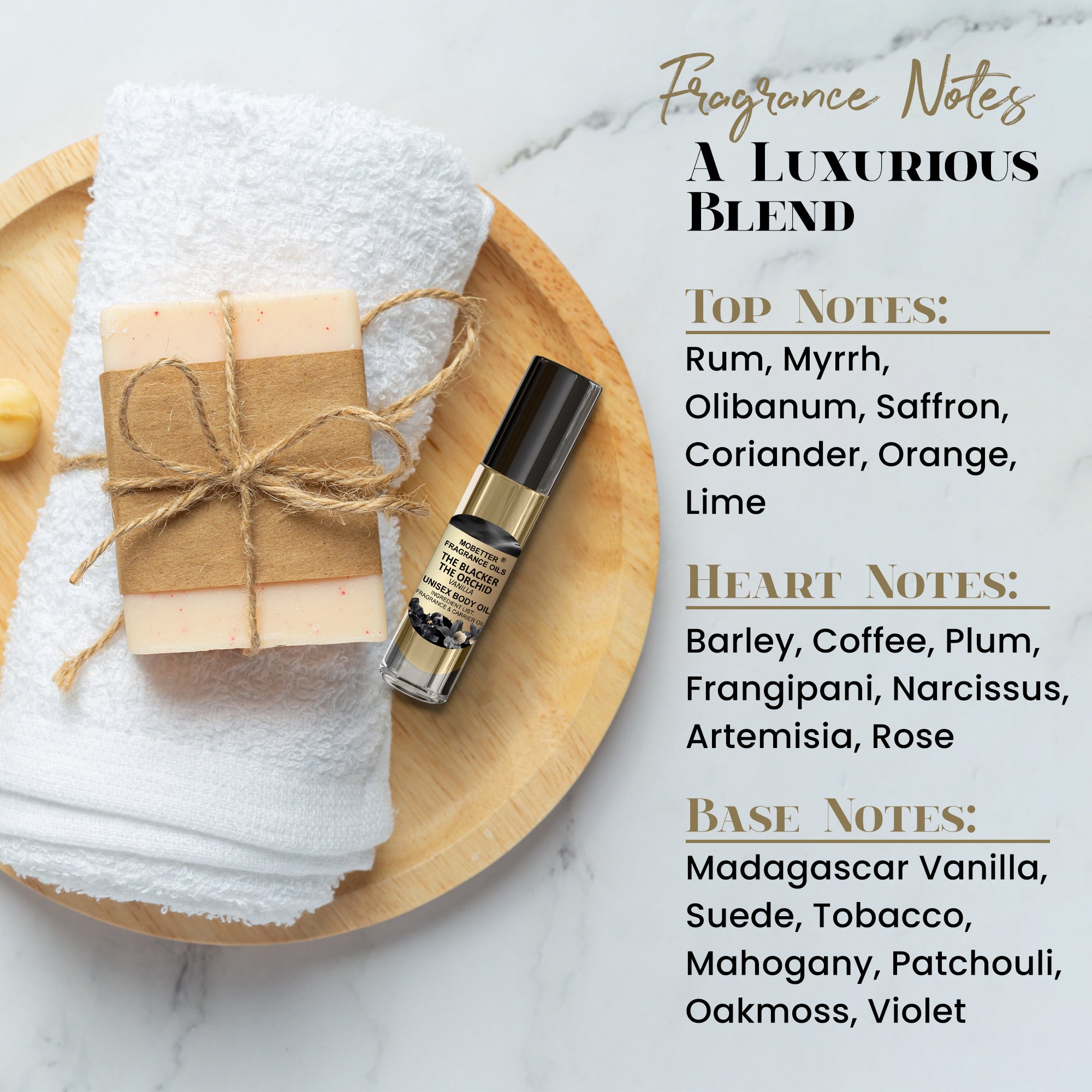 Image of The Blacker The Orchid Vanilla Perfume Body Oil