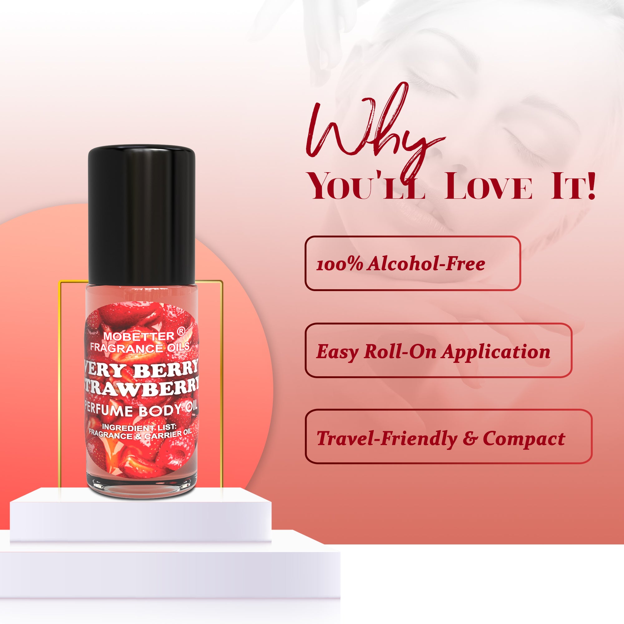 Image of Very Berry Strawberry 1 Oz Perfume Body Oil