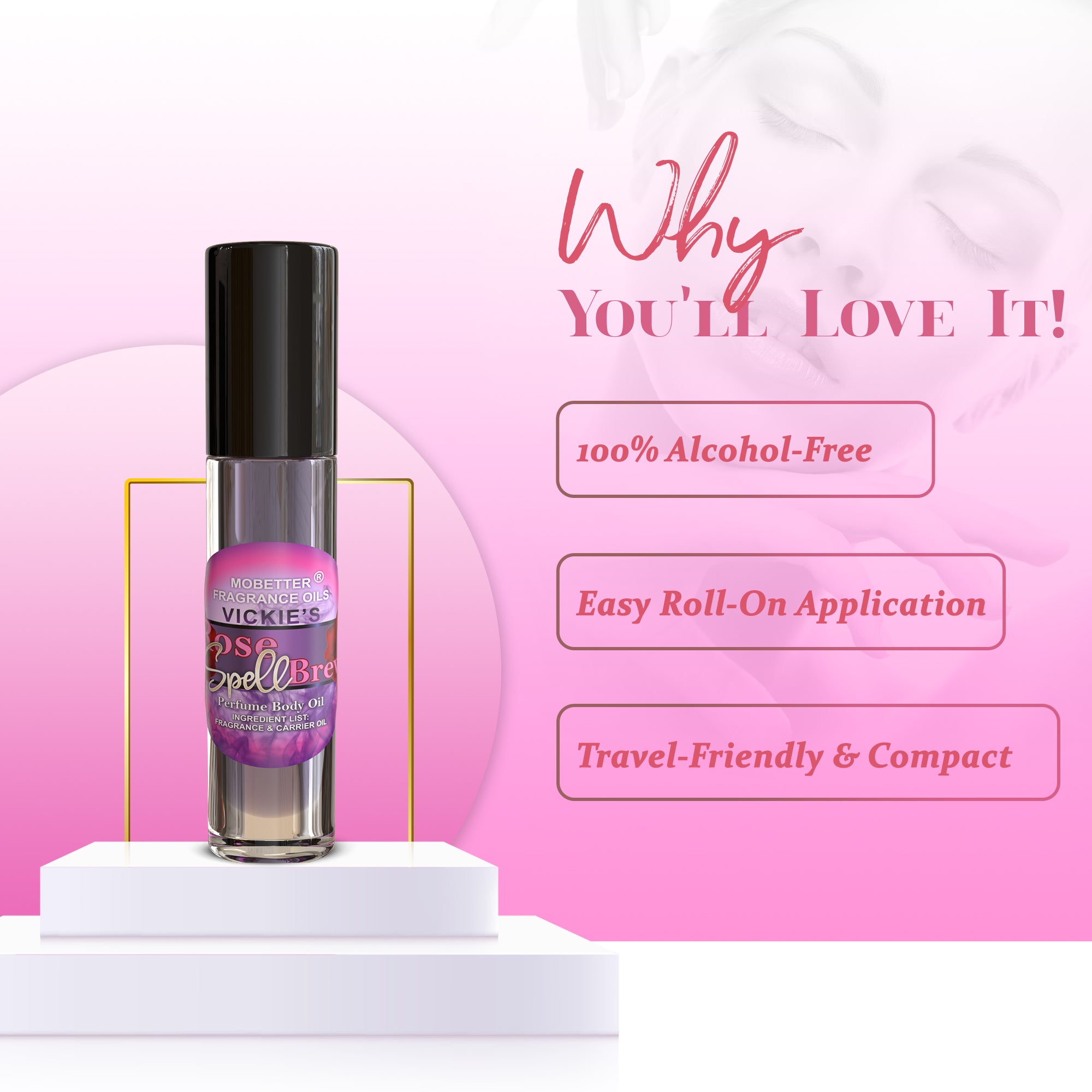 Image of Vickies Rose Spell Brew Perfume Body Oil