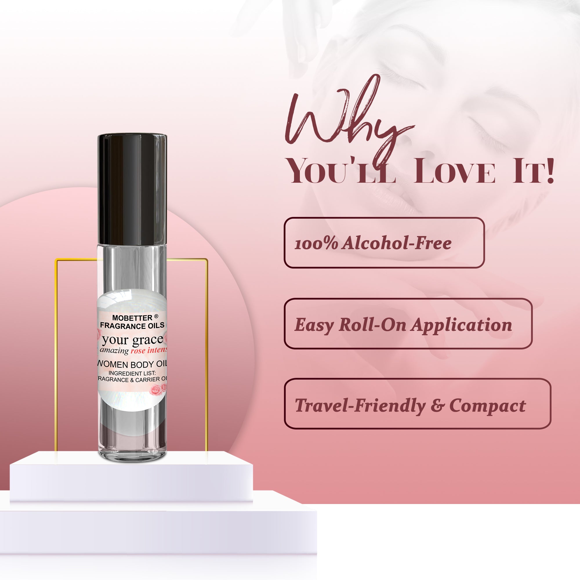 Image of Your Grace is Amazing Rose Intense Perfume Body Oil